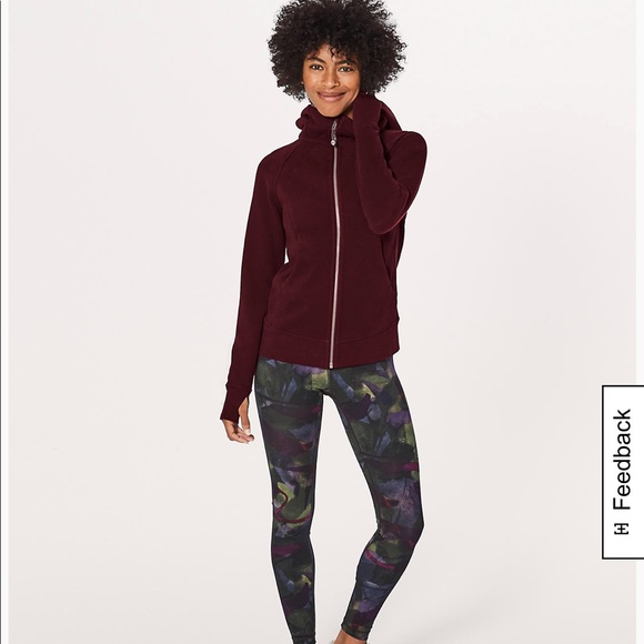 lululemon athletica Sweaters - NWT Lululemon scuba hoody size 4 garnet color